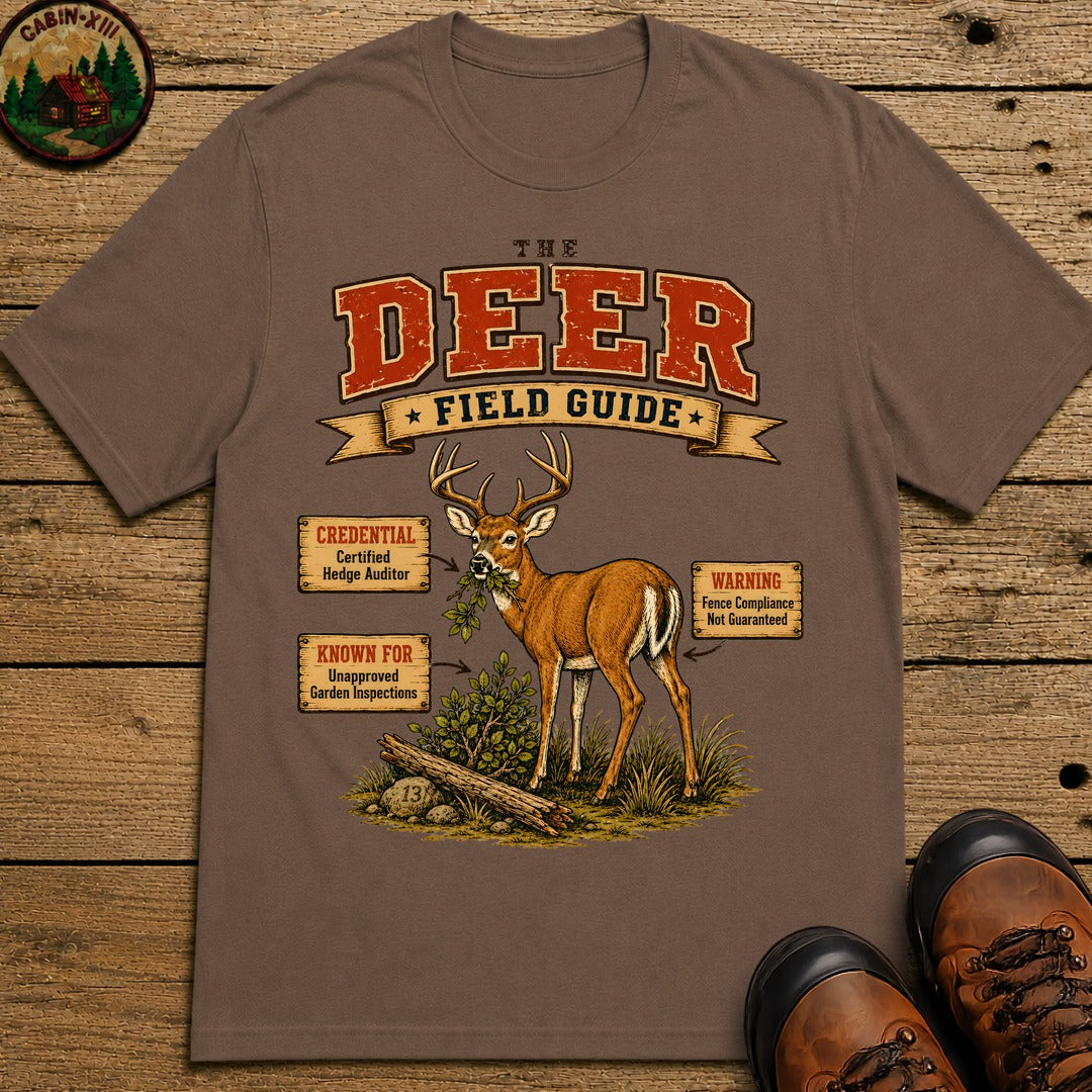 Deer Field Guide T-Shirt - Espresso