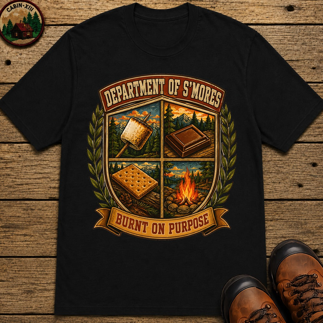 Department Of Smores T Shirt - Black