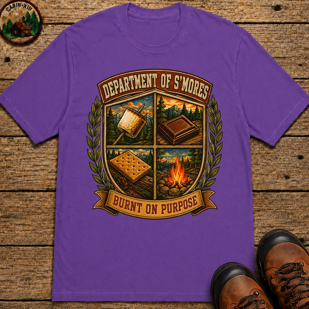 Department Of Smores T Shirt - Grape