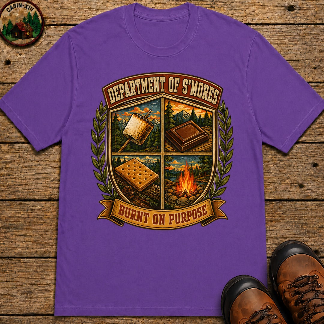 Department Of Smores T Shirt - Grape
