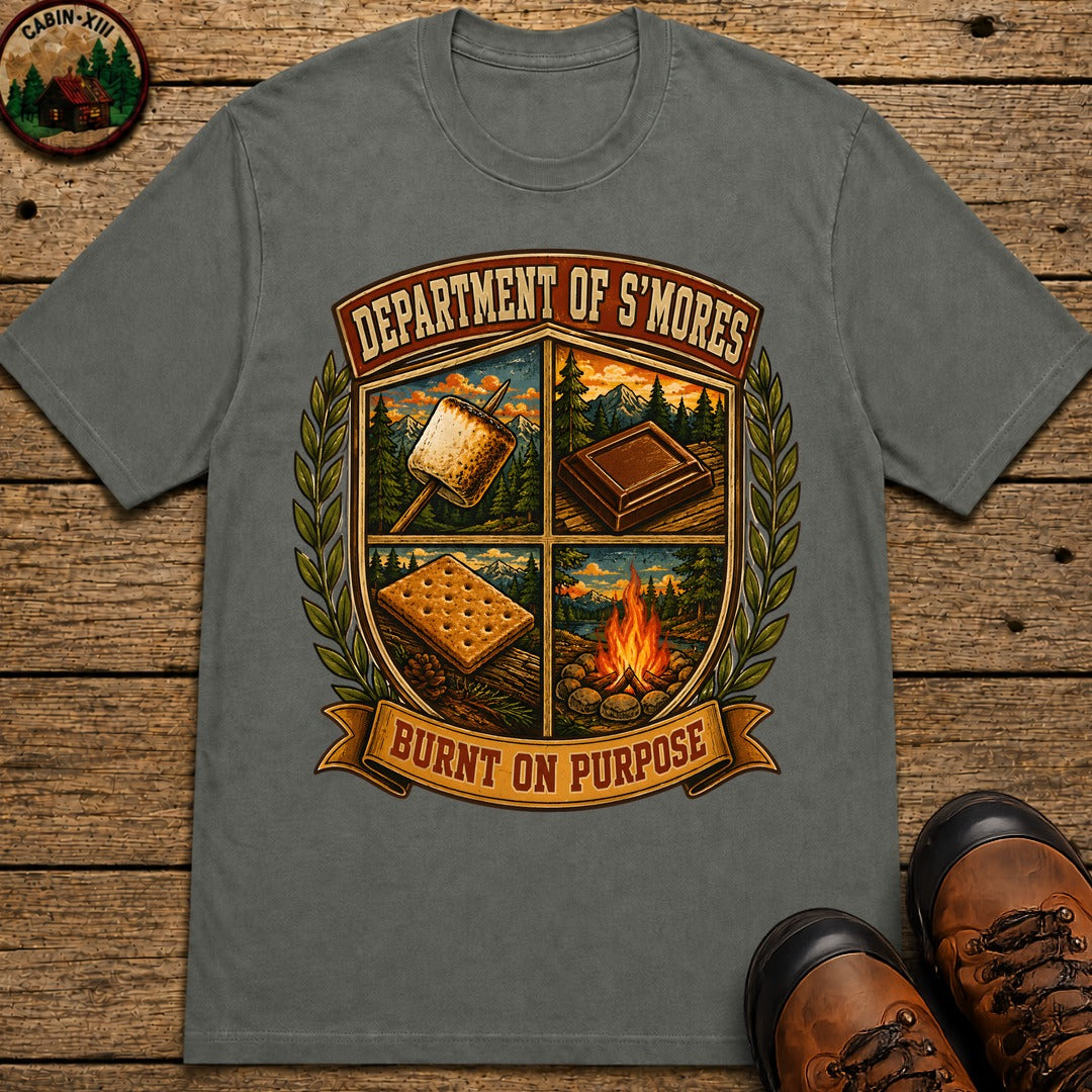 Department Of Smores T Shirt - Pepper