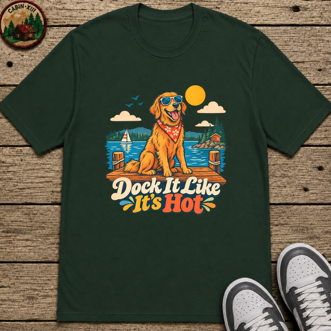 Dock It Like It's Hot Kids T-Shirt - Forest Green