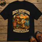 Dock Supervisor Retired T Shirt - Black