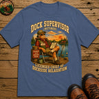 Dock Supervisor Retired T Shirt - Blue Jean