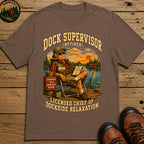 Dock Supervisor Retired T Shirt - Espresso
