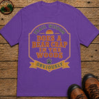 Does A Bear Crap In The Woods (Retro) T Shirt - Grape