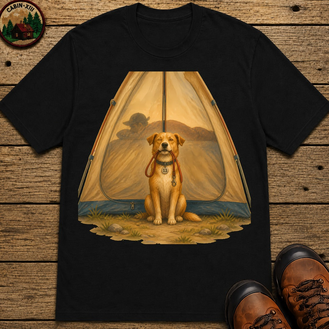 Dog Is A Morning Person T-Shirt - Black