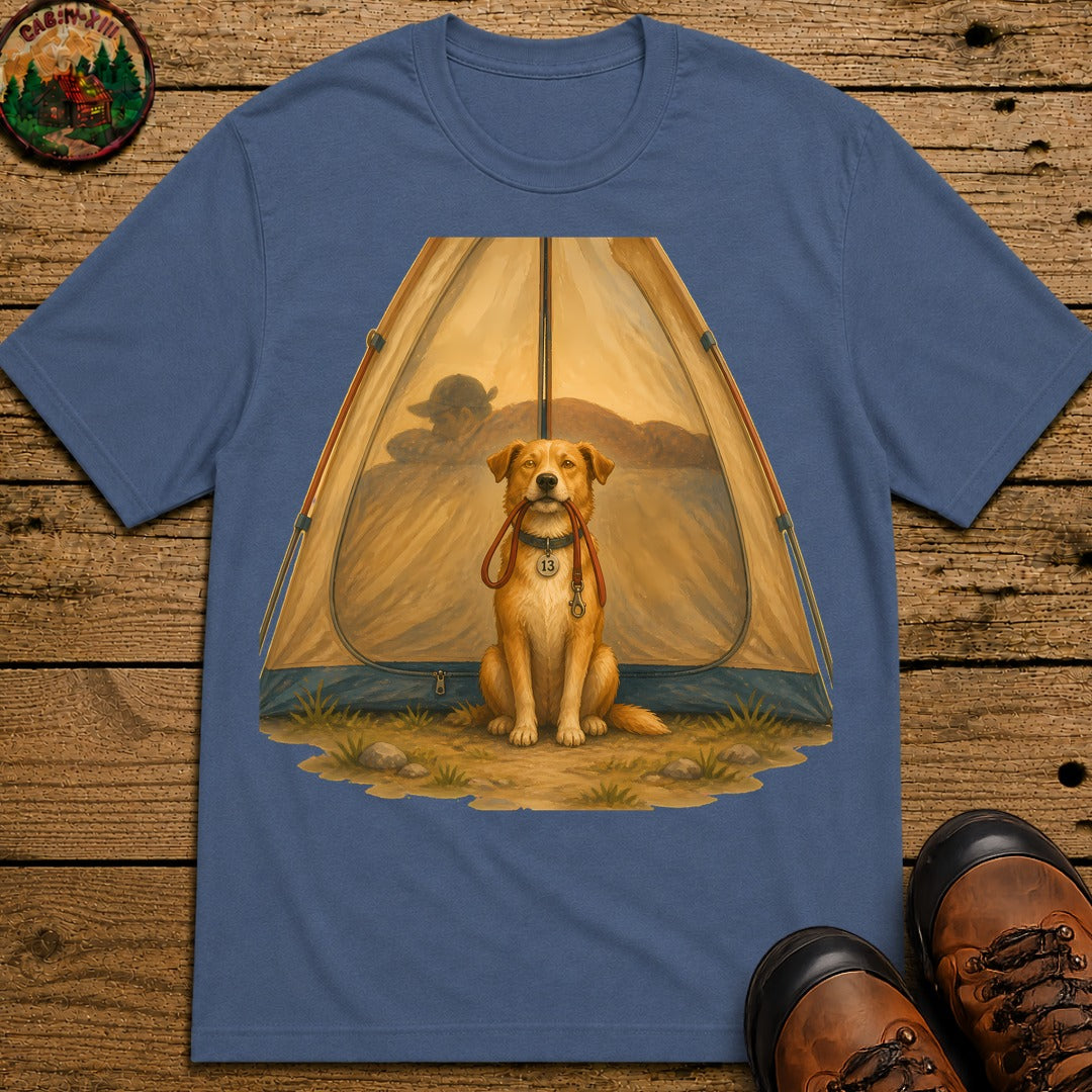 Dog Is A Morning Person T-Shirt - Blue Jean