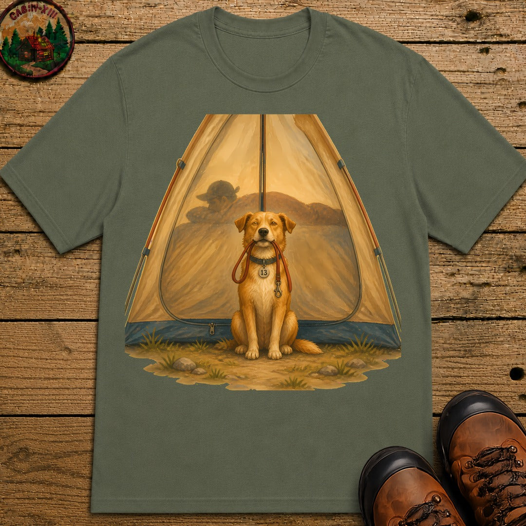 Dog Is A Morning Person T-Shirt - Moss