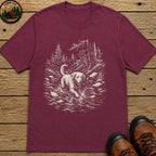 Dog in the Creek T-Shirt - Berry