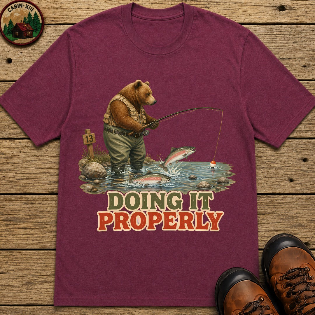 Doing It Properly T-Shirt - Berry