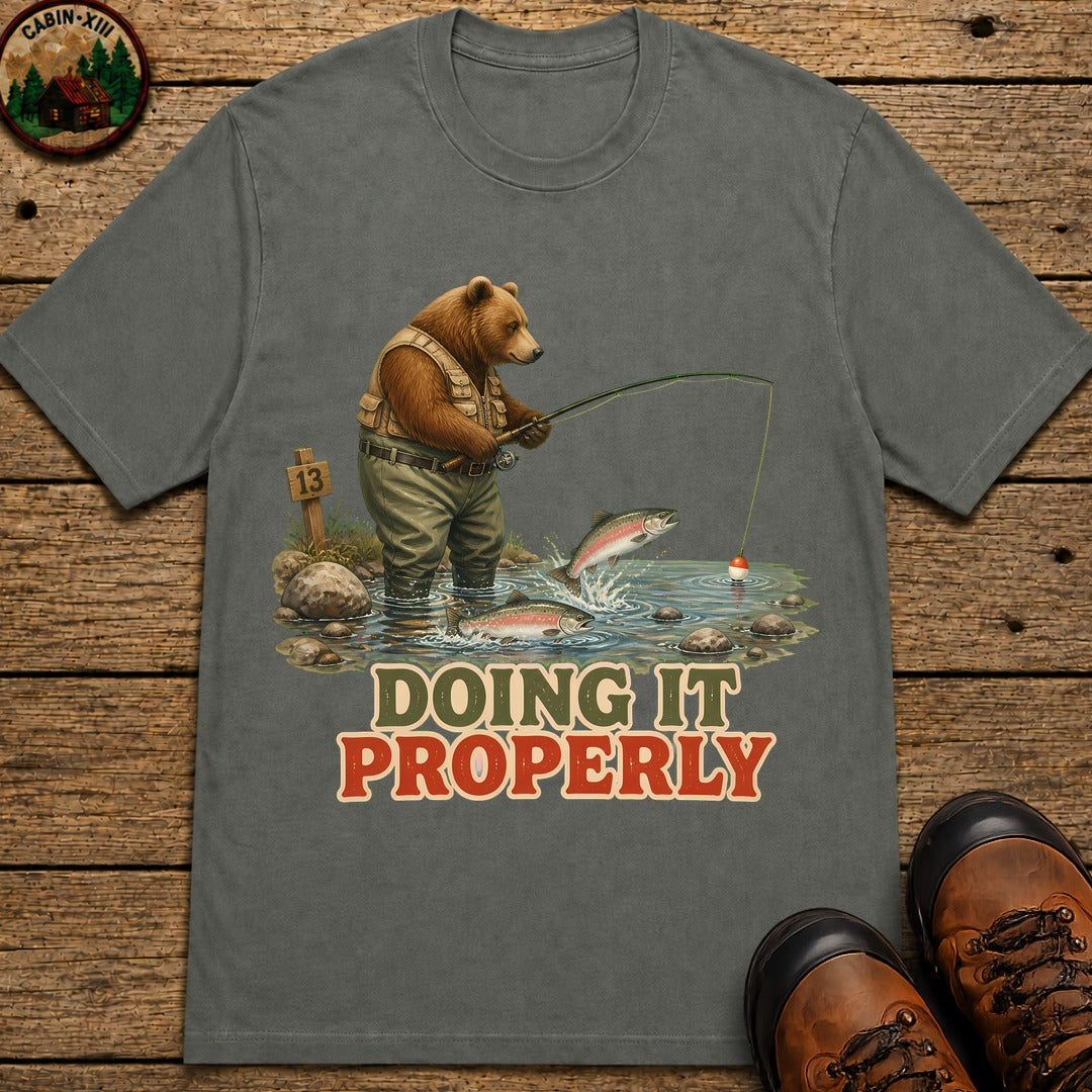 Doing It Properly T-Shirt - Pepper