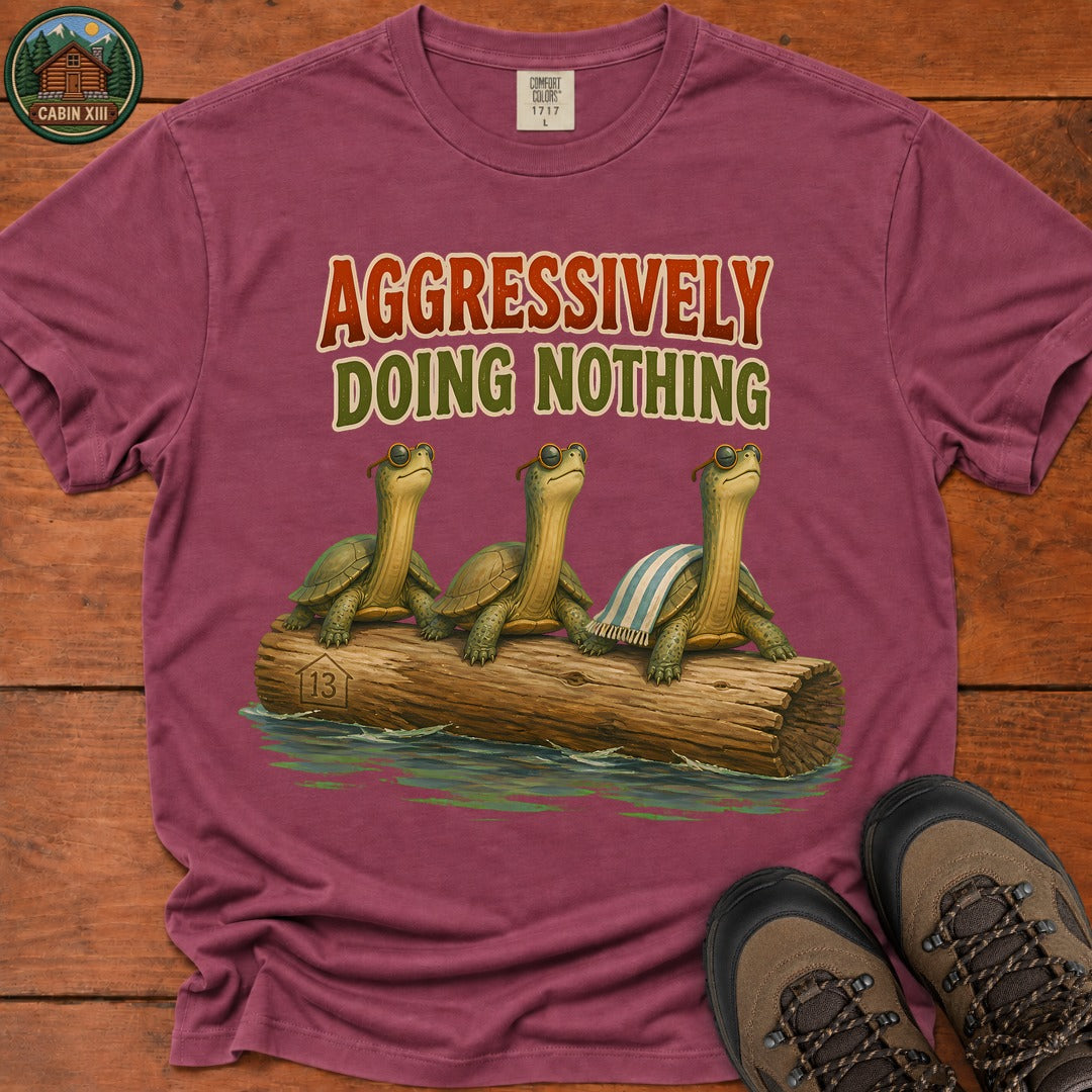Doing Nothing T-Shirt - Berry
