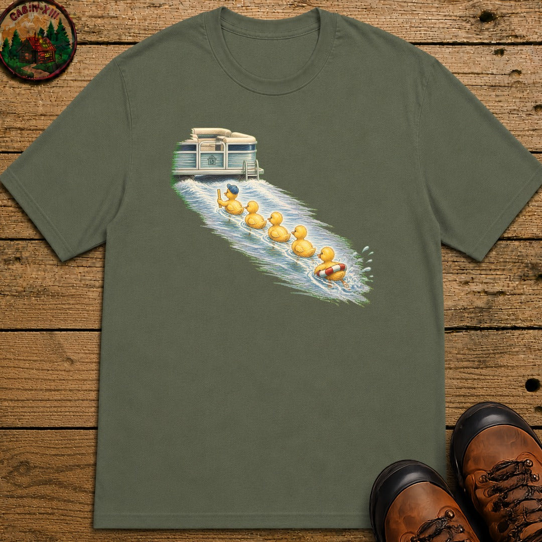 Duck Formation T-Shirt - Moss