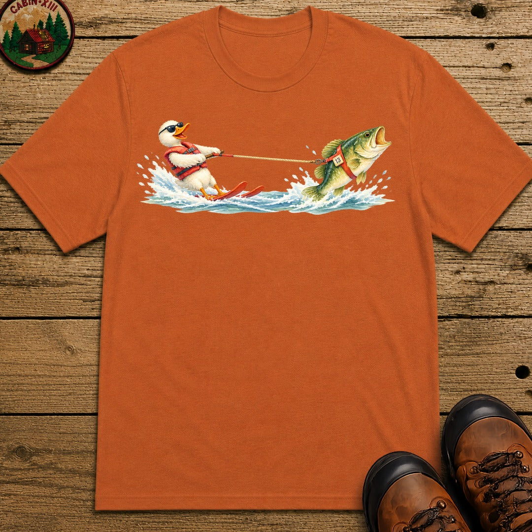 Duck Waterskiing T-Shirt - Yam