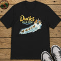 Ducks In A Row Kids T-Shirt - Black