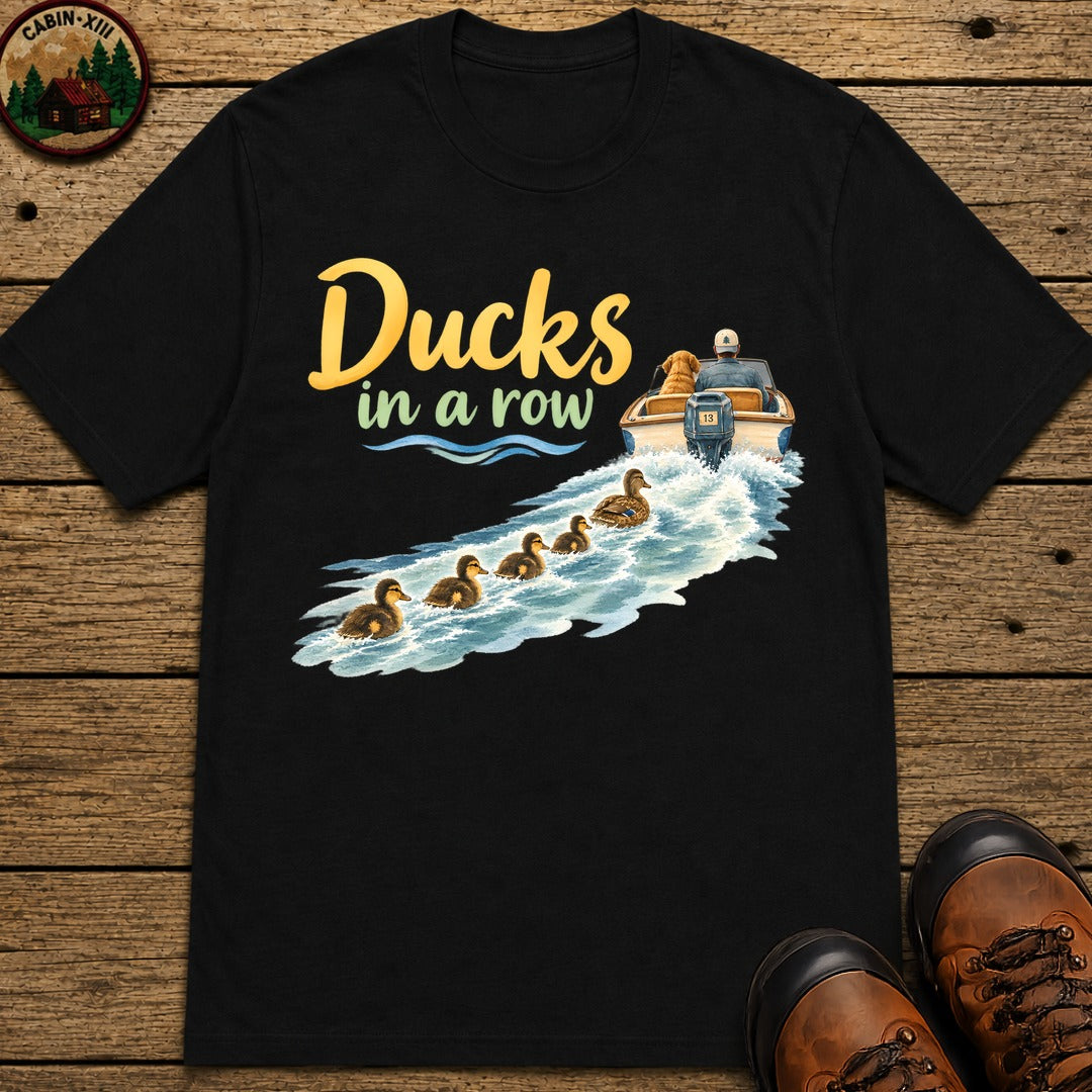 Ducks In A Row T-Shirt - Black