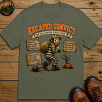 Escaped Convict Field Guide T Shirt - Moss