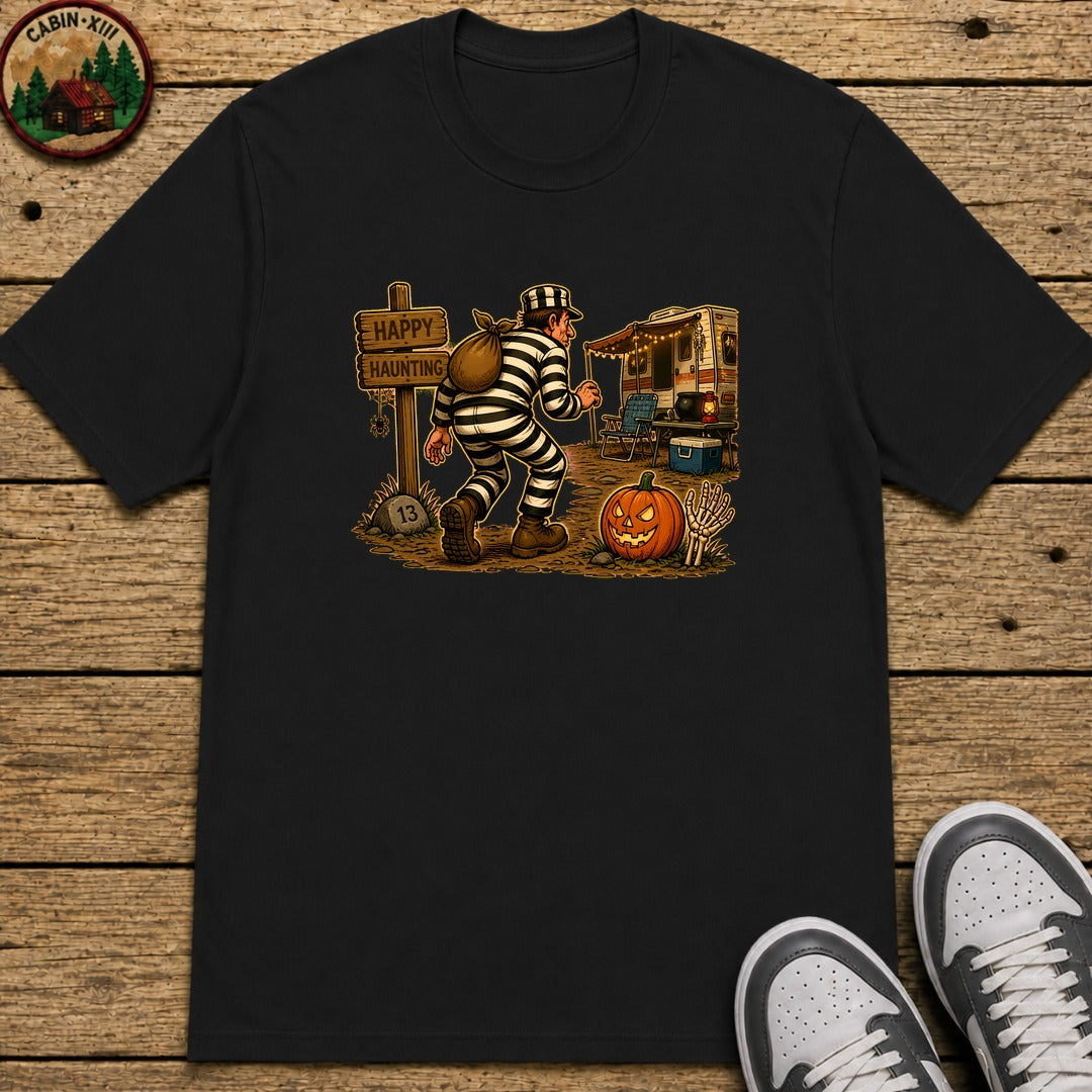 Escaped Convict Halloween Kids T-Shirt - Black