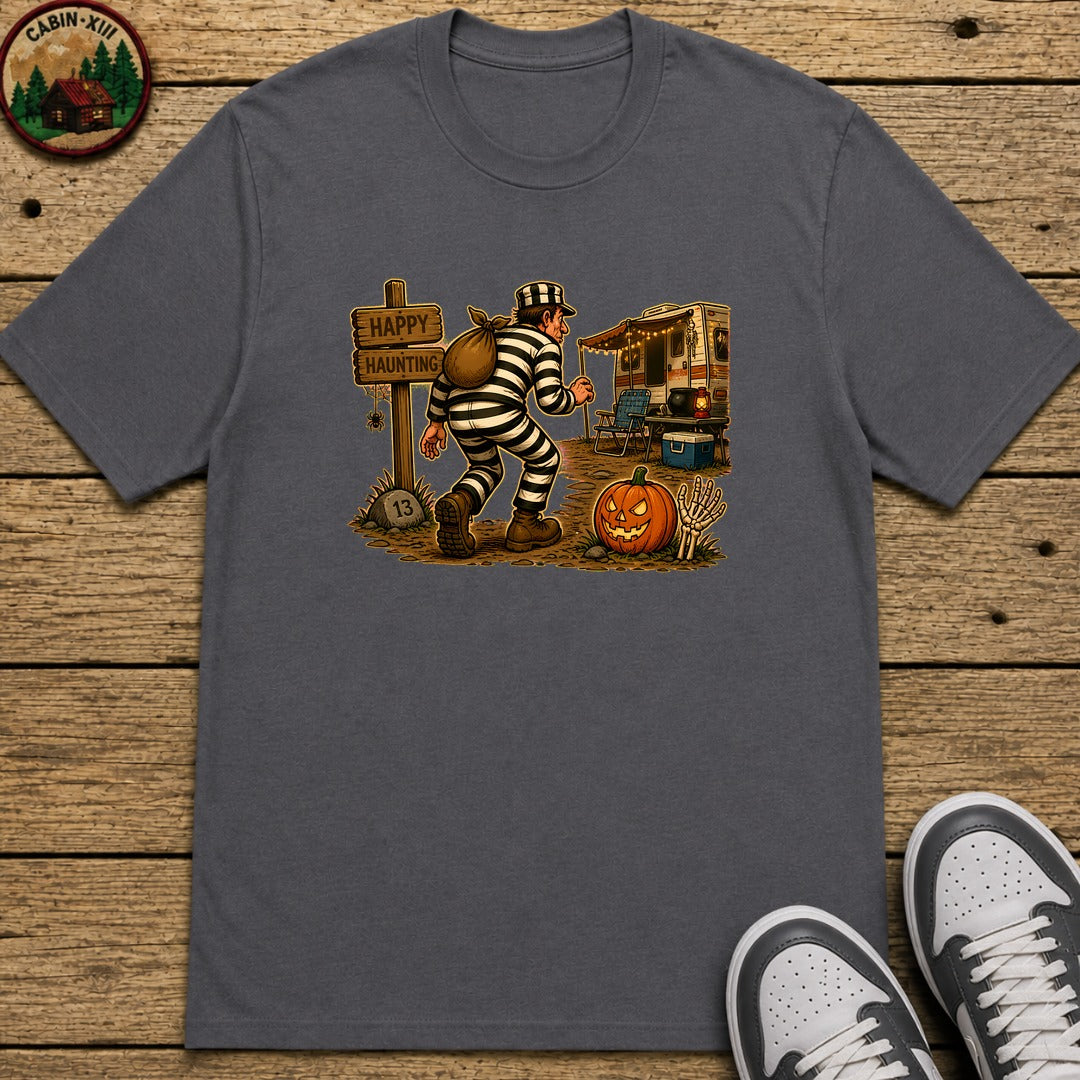 Escaped Convict Halloween Kids T-Shirt - Charcoal