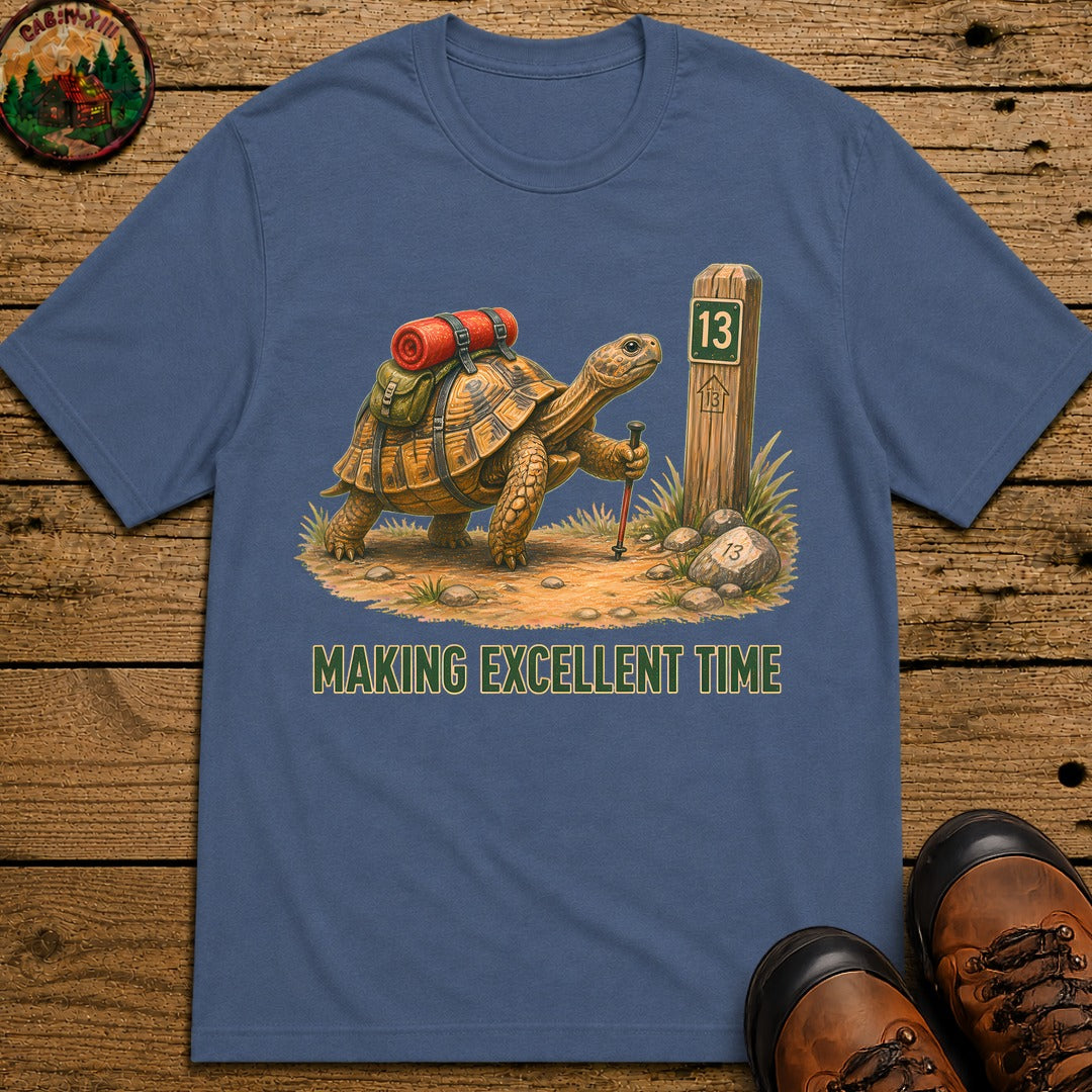 Excellent Time T-Shirt - Blue Jean