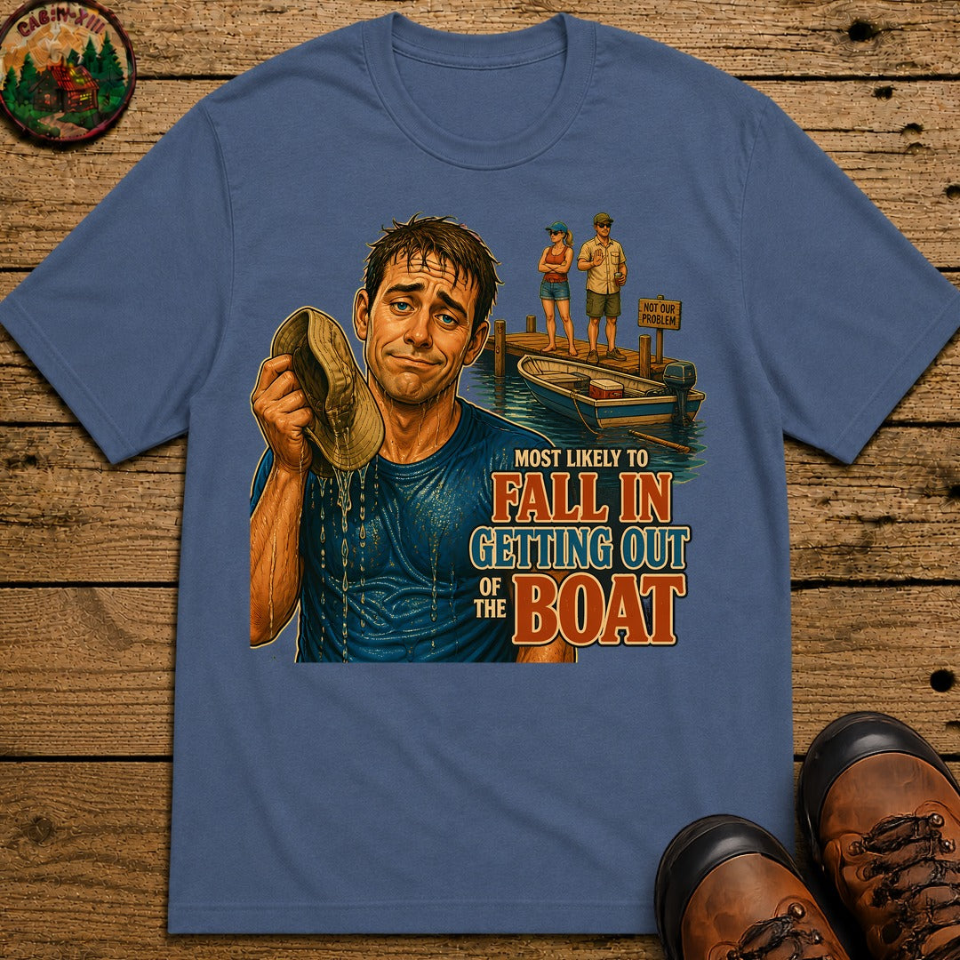 Fall Off The Boat T-Shirt - Blue Jean