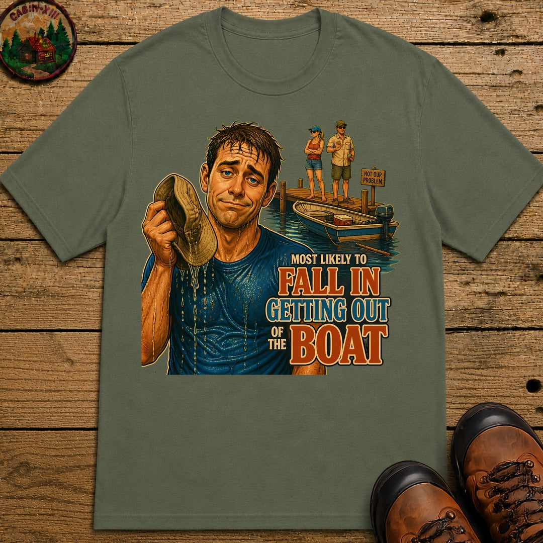 Fall Off The Boat T-Shirt - Moss