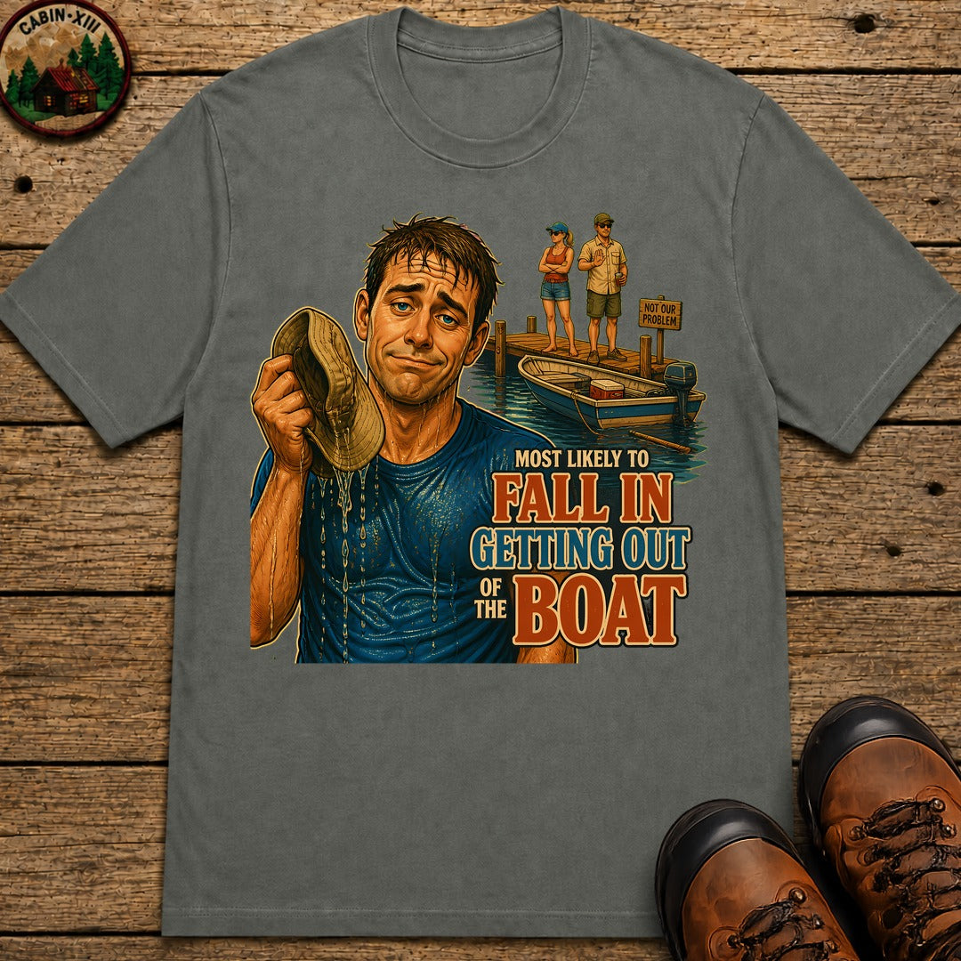 Fall Off The Boat T-Shirt - Pepper
