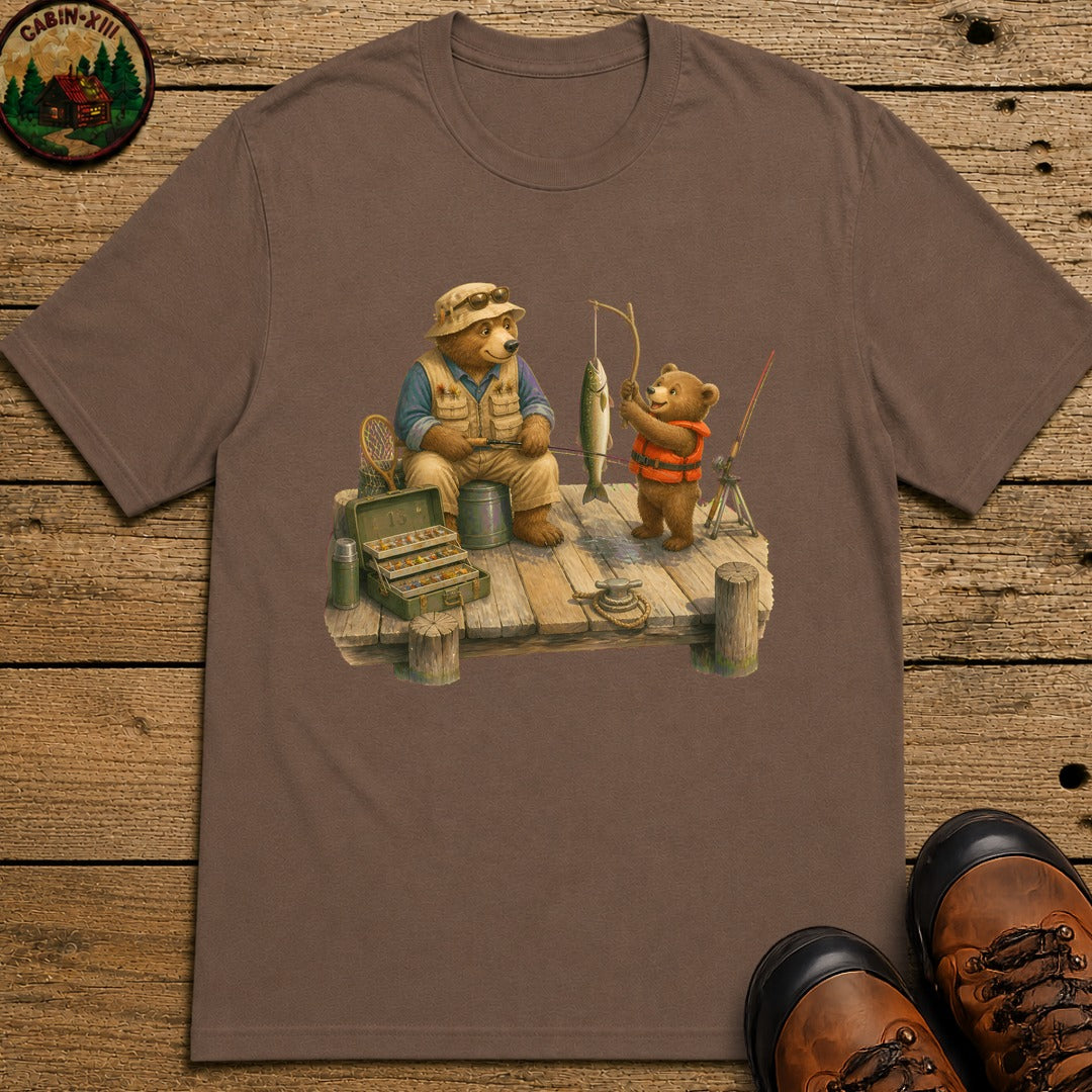 Father And Son Bear T-Shirt - Espresso
