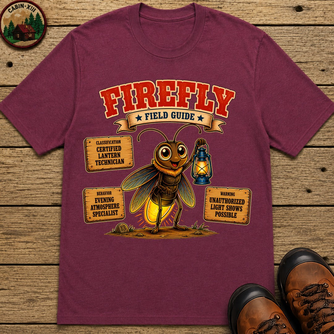 Firefly Field Guide T-Shirt - Berry