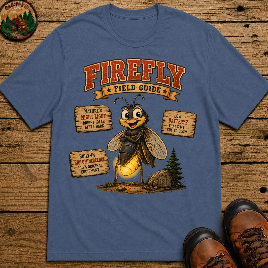 Firefly Field Guide T Shirt - Blue Jean