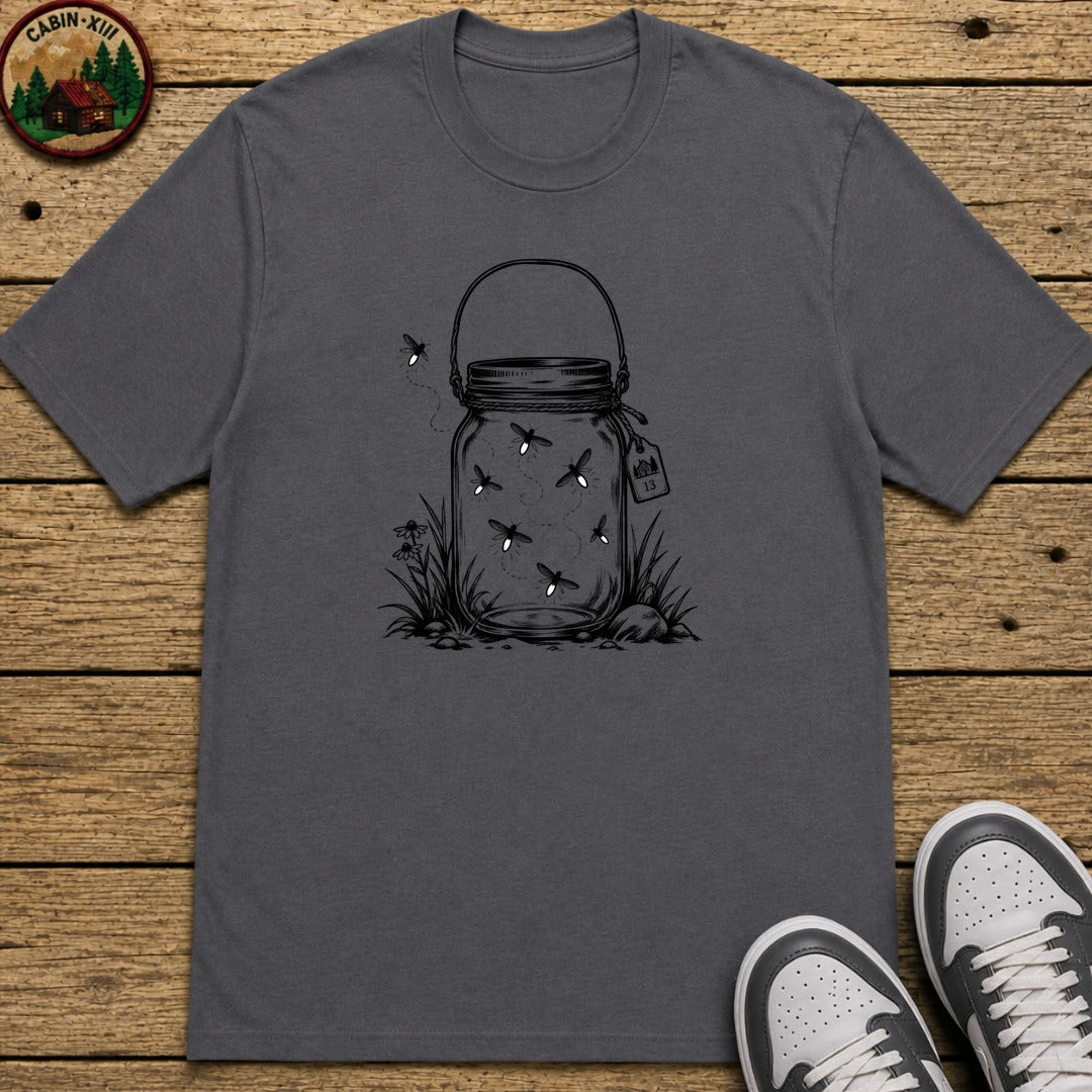 Firefly Lantern Kids T-Shirt - Charcoal