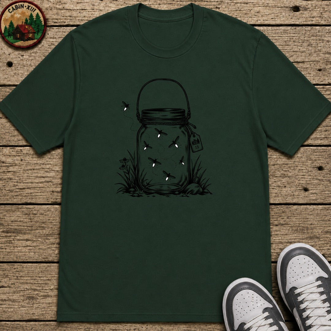 Firefly Lantern Kids T-Shirt - Forest Green