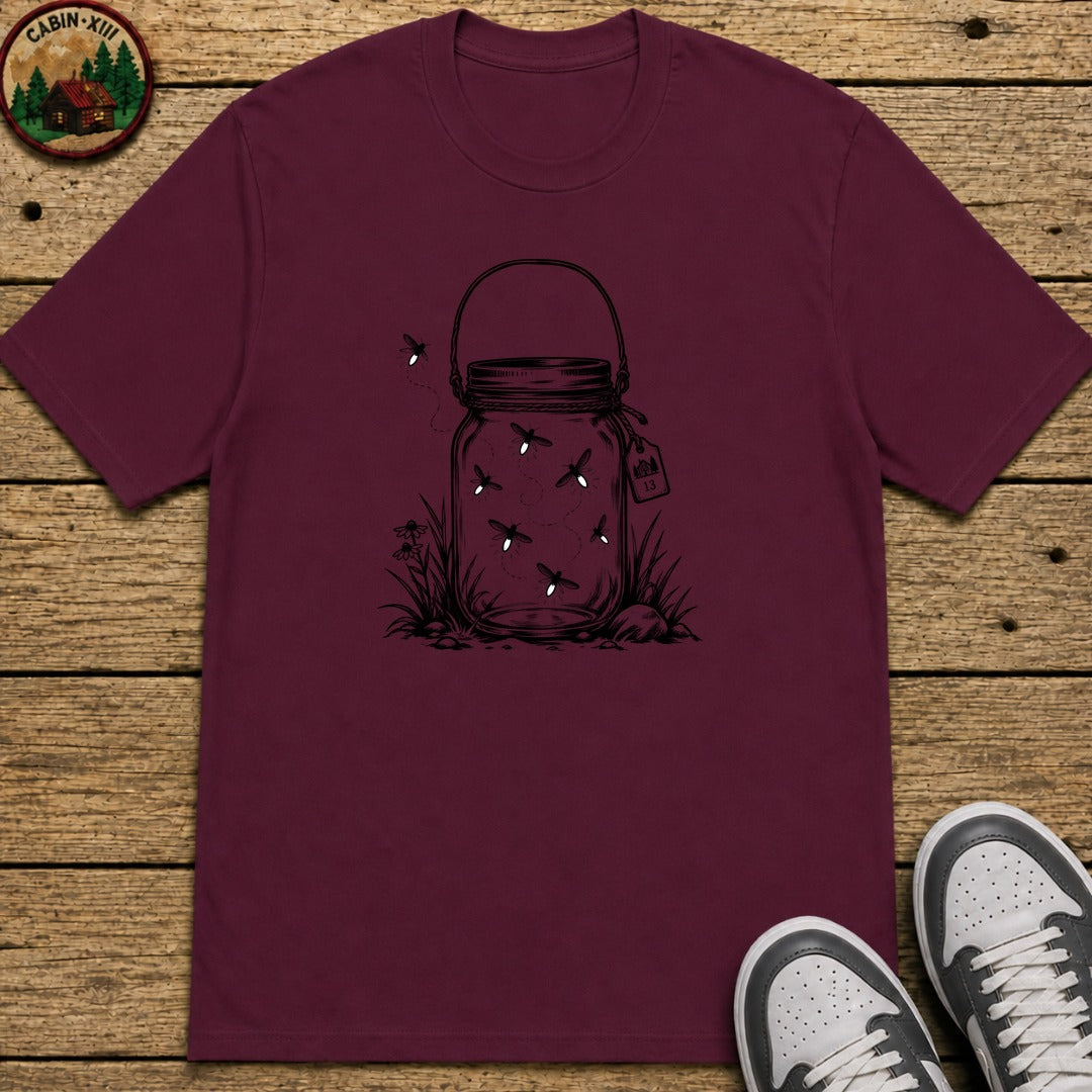Firefly Lantern Kids T-Shirt - Maroon