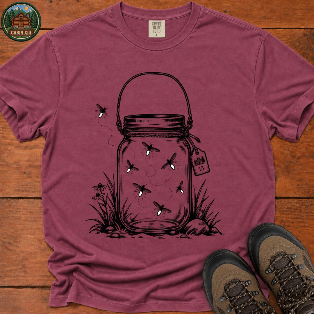 Firefly Lantern T-Shirt - Berry