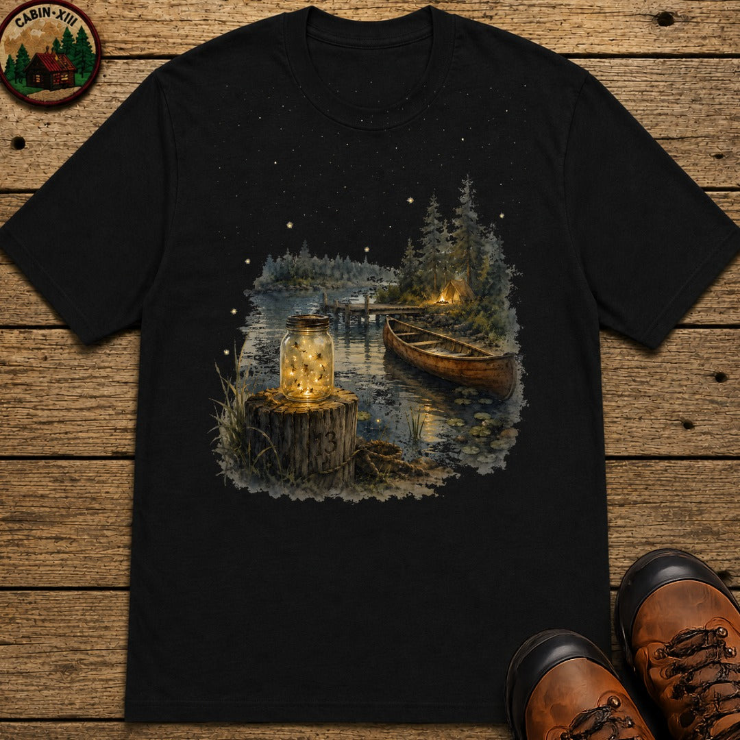 Firefly Mason Jar T-Shirt - Black