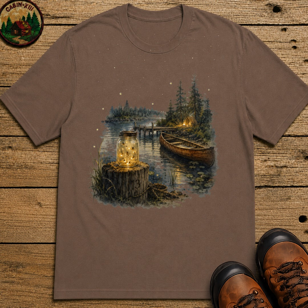 Firefly Mason Jar T-Shirt - Espresso