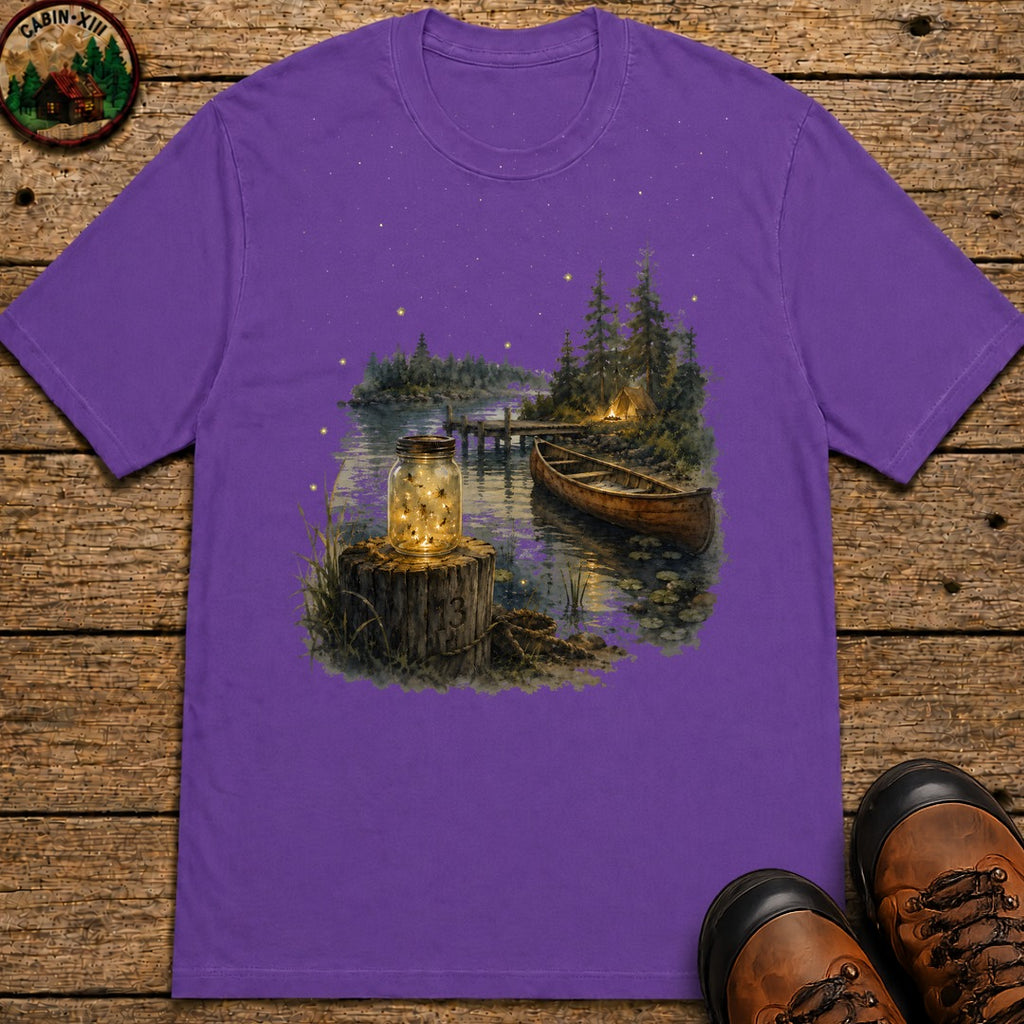 Firefly Mason Jar T-Shirt - Grape