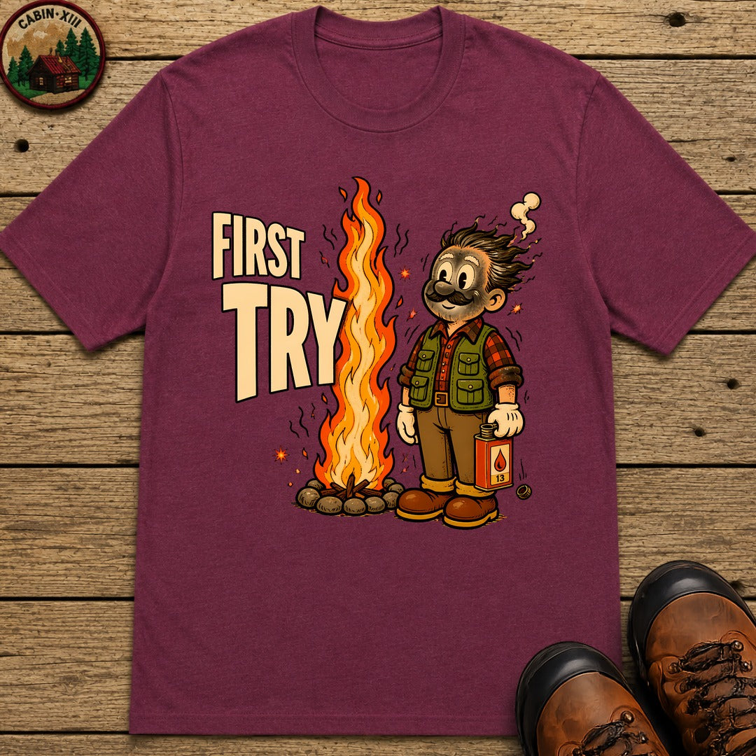 First Try T-Shirt - Berry