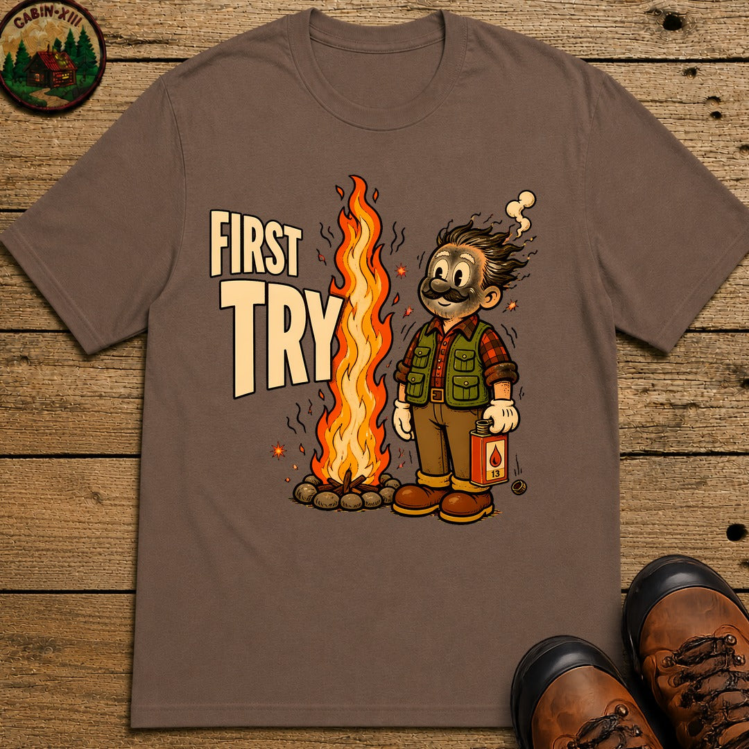 First Try T-Shirt - Espresso