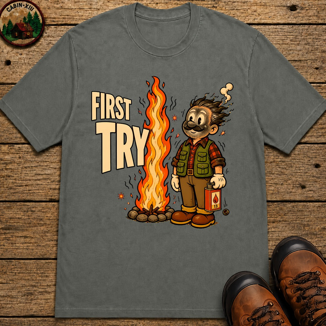 First Try T-Shirt - Pepper