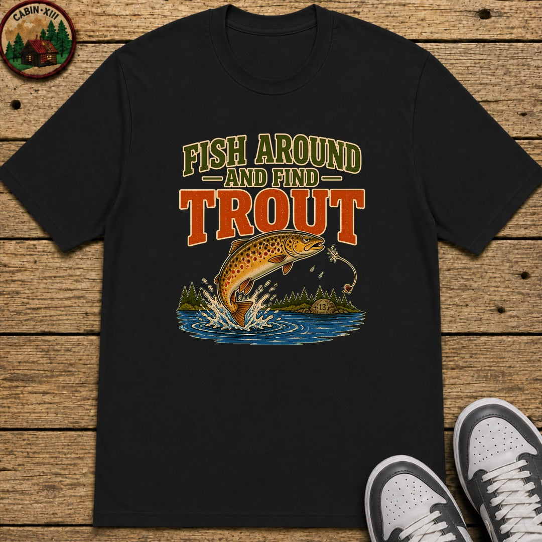Fish Around Kids T-Shirt - Black
