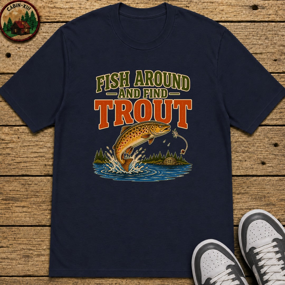 Fish Around Kids T-Shirt - Navy