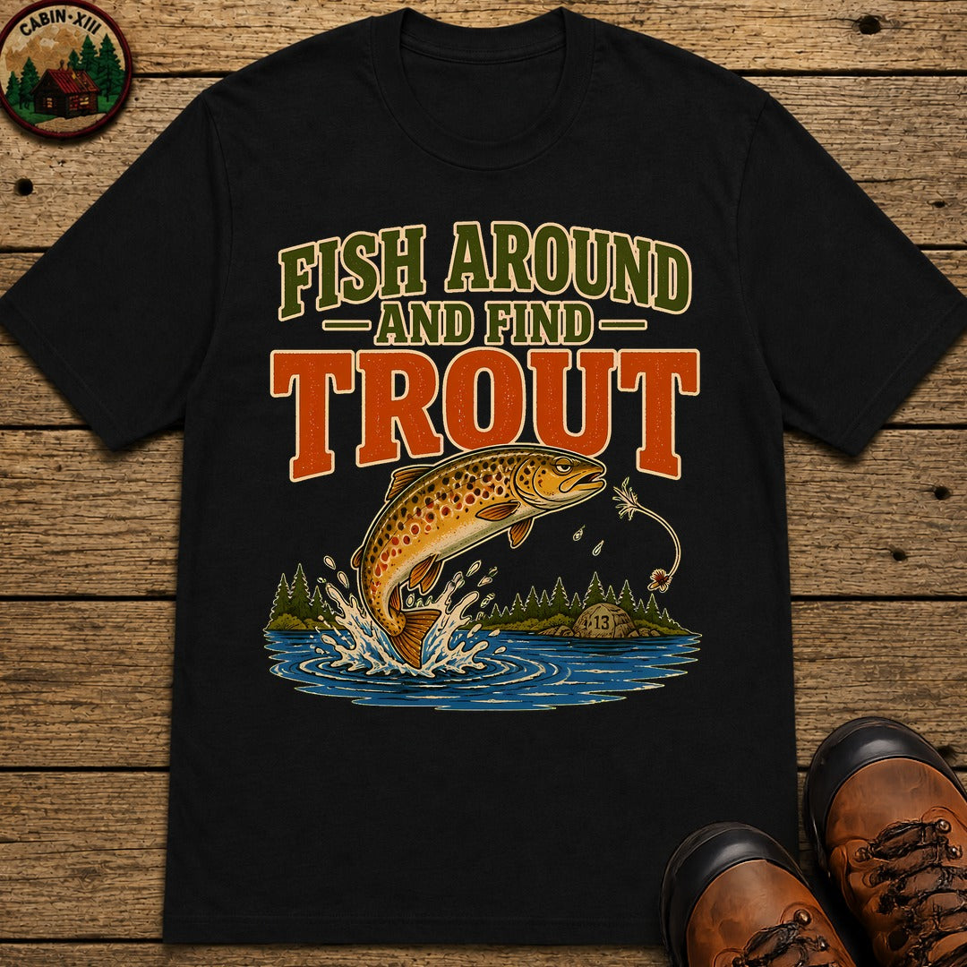Fish Around T-Shirt - Black