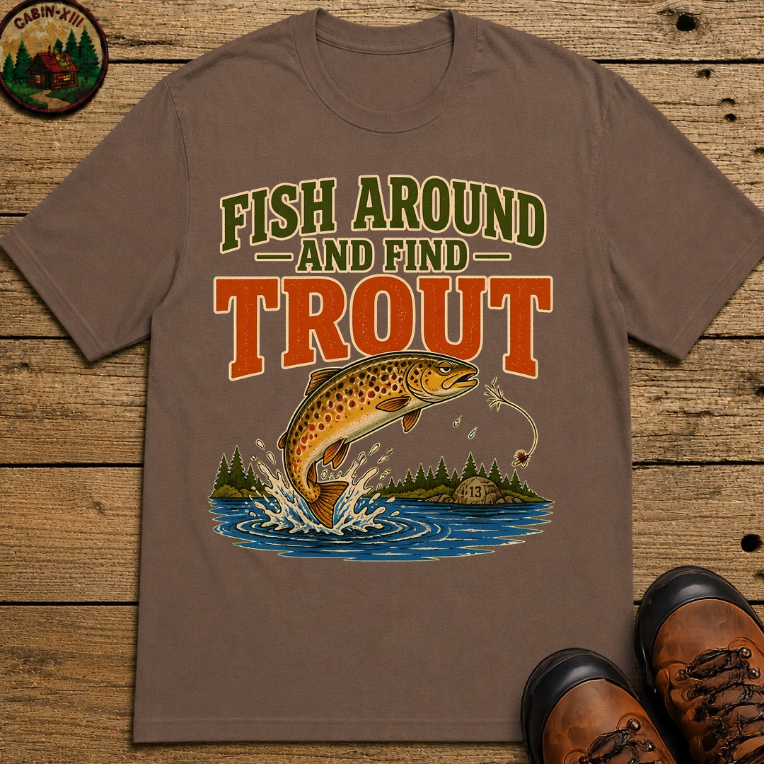 Fish Around T-Shirt - Espresso