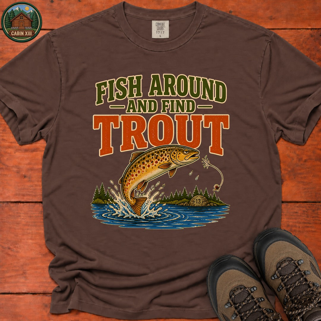 Fish Around T-Shirt - Espresso