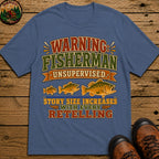 Fisherman Unsupervised T Shirt - Blue Jean