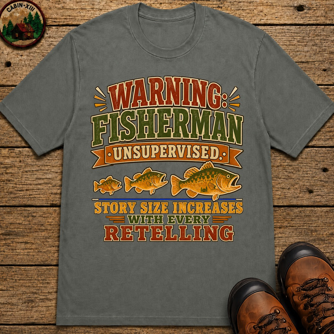 Fisherman Unsupervised T Shirt - Pepper