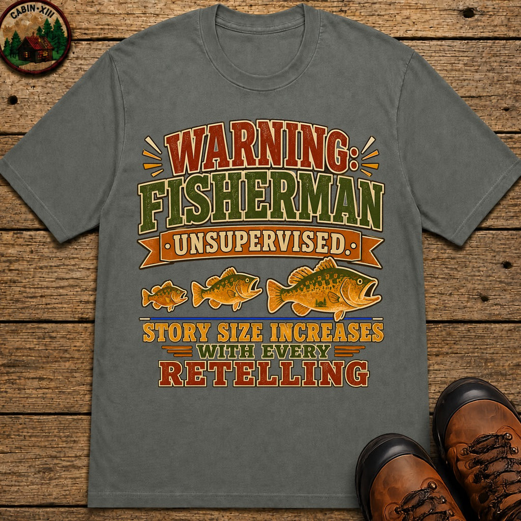 Fisherman Unsupervised T Shirt - Pepper