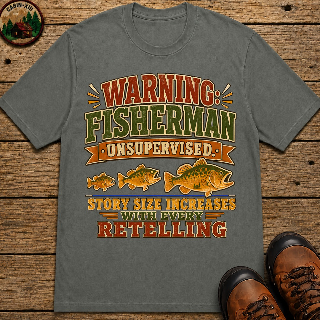 Fisherman Unsupervised T Shirt - Pepper